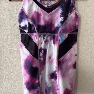 Lululemon Athletica Purple and Pink Tie-Dye Tank